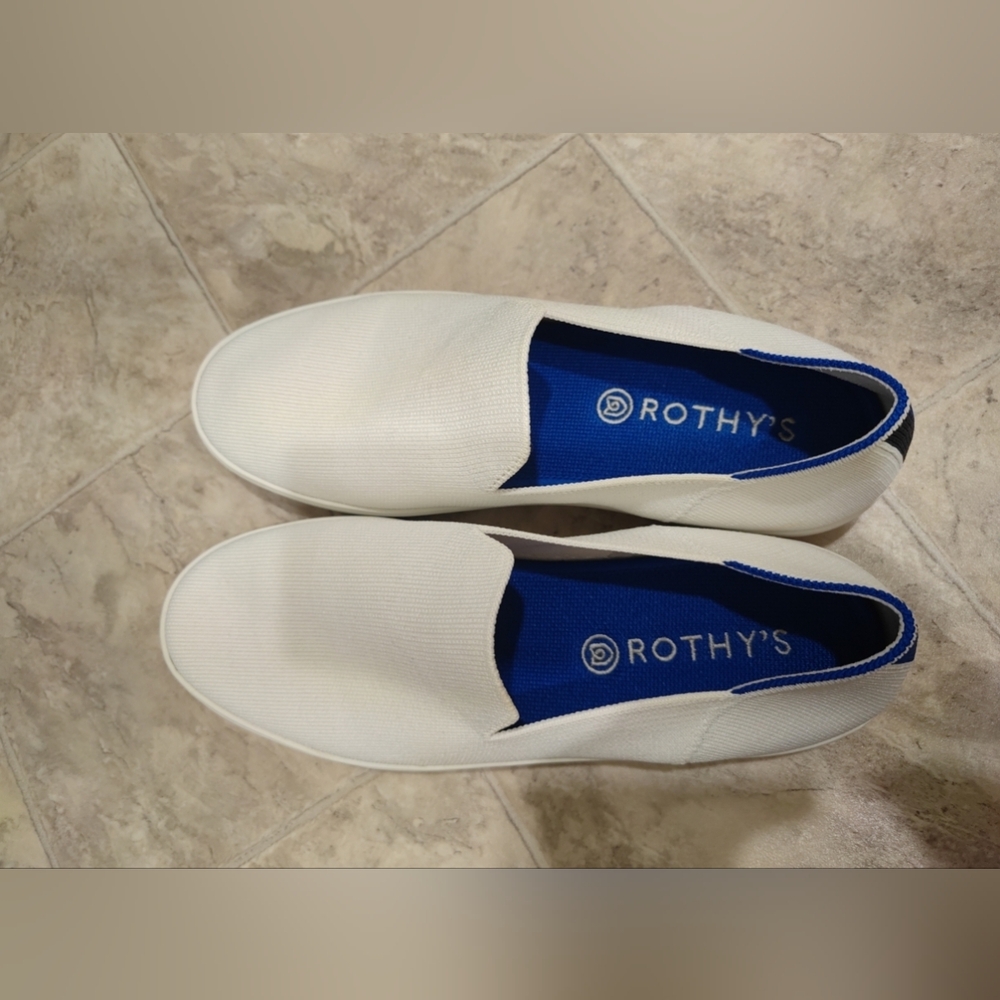 Rothys women’s size 11.5 white slip on sneakers - EUC - Picture 4 of 15